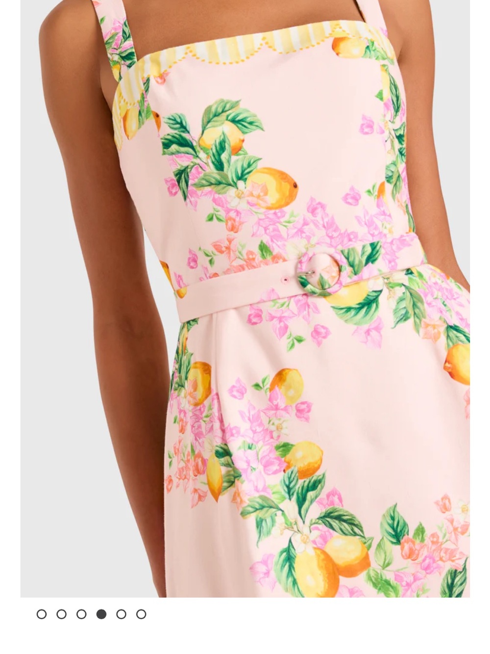 Amanda Uprichard Judie Romper in Lemoncello - Picture 3 of 7
